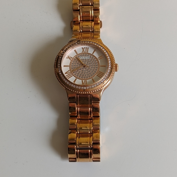 Guess Ladies Stainless Steel Watch Rose Gold - Picture 7 of 9